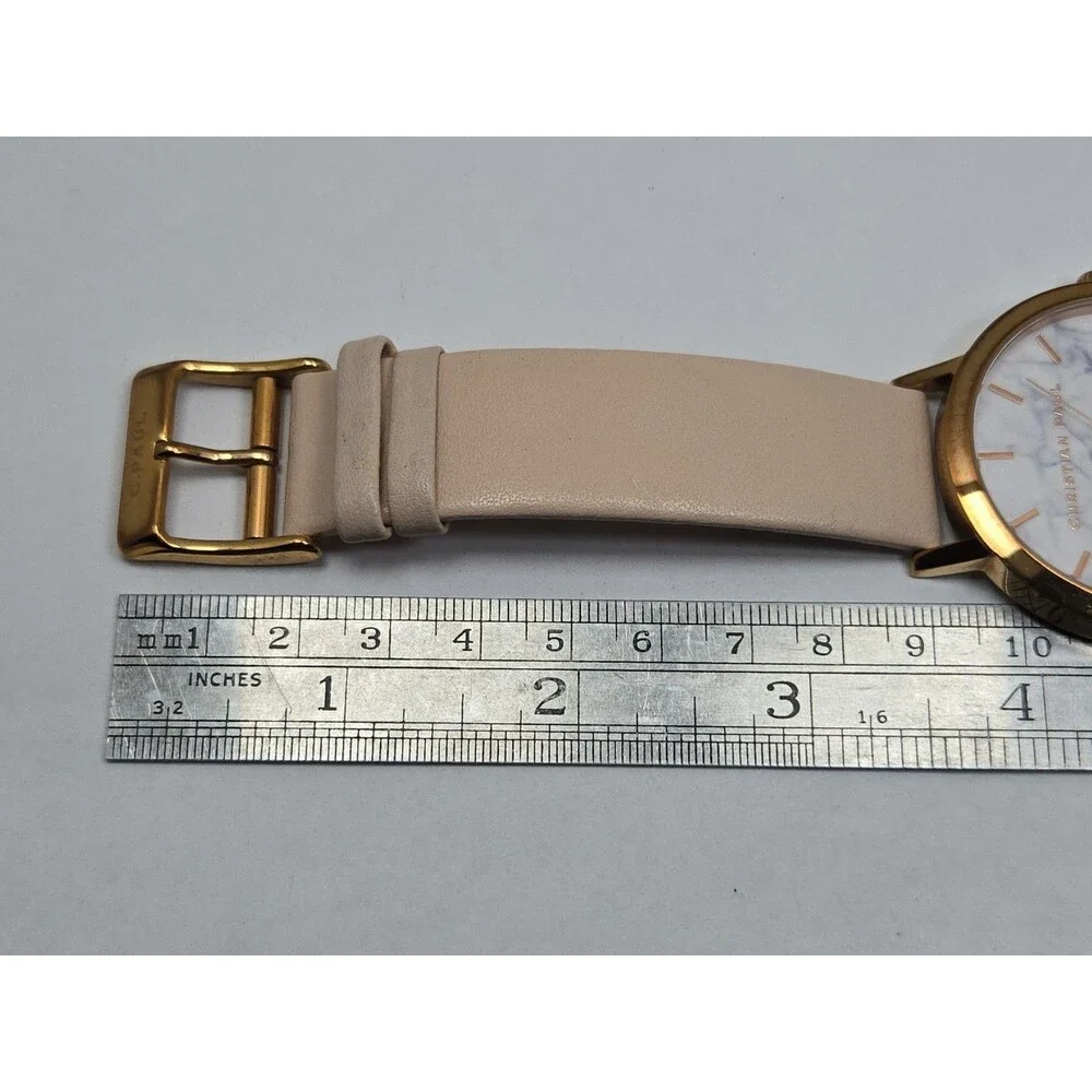 Christian Paul Whitehaven MWR4303 Marble Rose Gold 43mm Quartz Watch New Battery